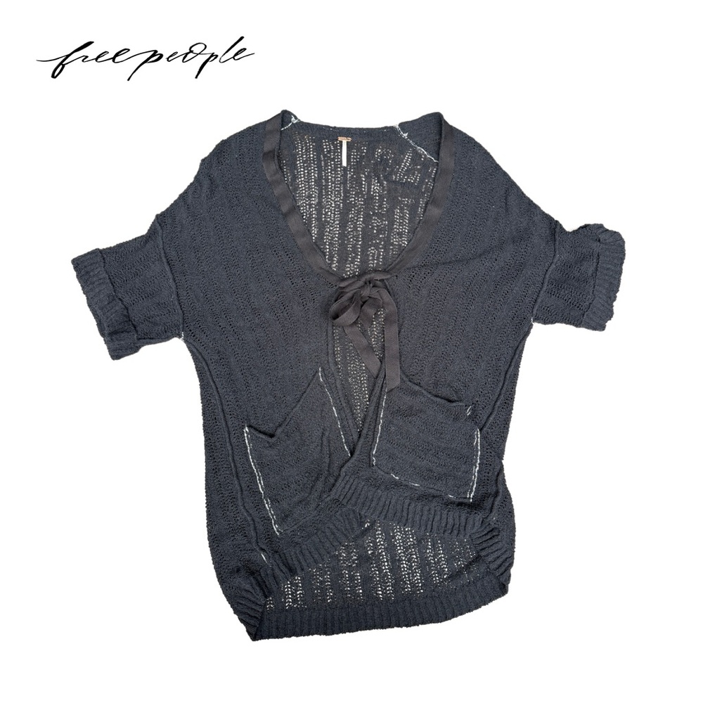 Free People Women's Black Cardigan Size Small